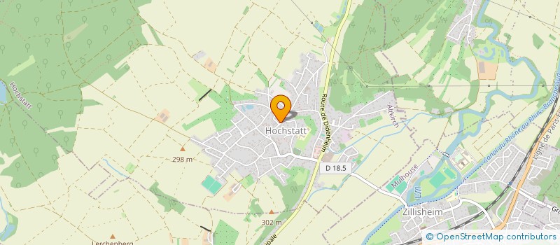 localisation de l'entreprise HOLDING MATHIS  HOCHSTATT