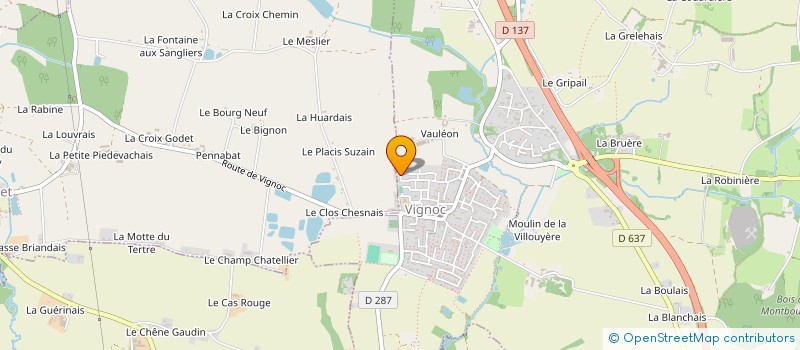 localisation de l'entreprise HOLDING MATRIARCALE  VIGNOC