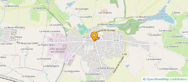 localisation de l'entreprise HOLDING MAUGAU à ARGENTRE-DU-PLESSIS