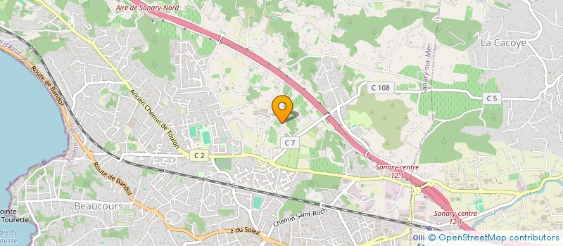 localisation de l'entreprise HOLDING MAZ  SANARY-SUR-MER