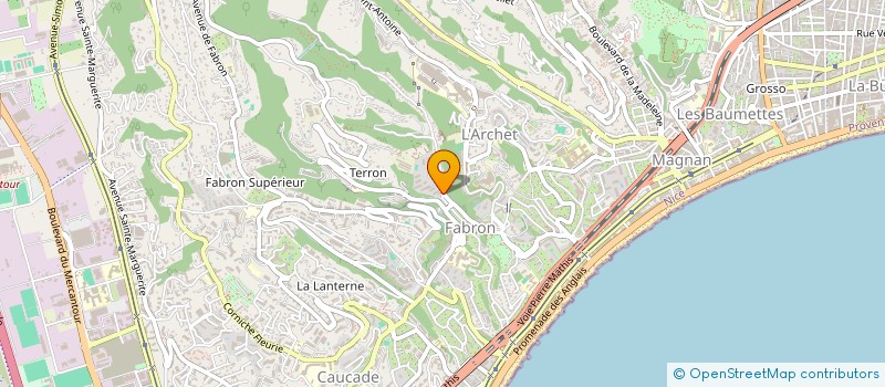 localisation de l'entreprise HOLDING MB à NICE