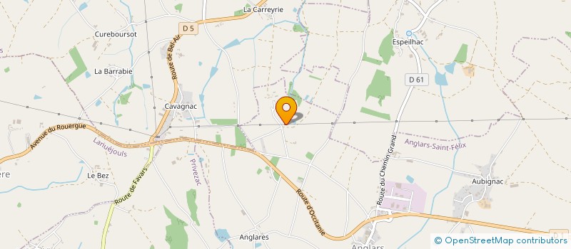 localisation de l'entreprise HOLDING MB  ANGLARS-SAINT-FELIX