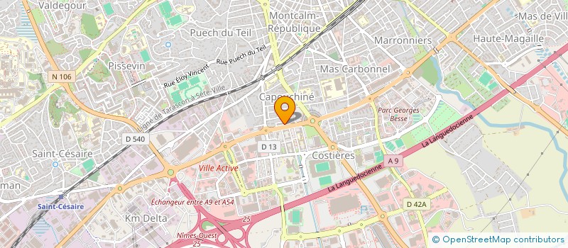 localisation de l'entreprise HOLDING MB  NIMES