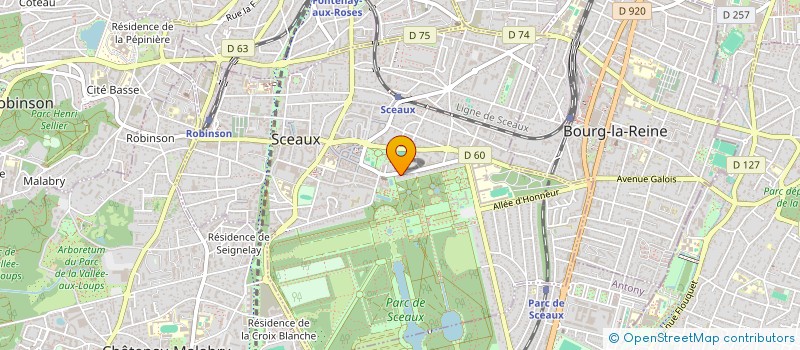 localisation de l'entreprise HOLDING MBS à SCEAUX