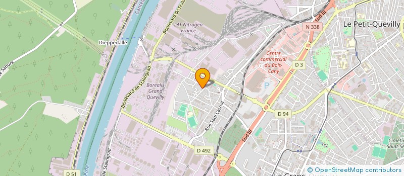 localisation de l'entreprise HOLDING MDS  LE GRAND-QUEVILLY