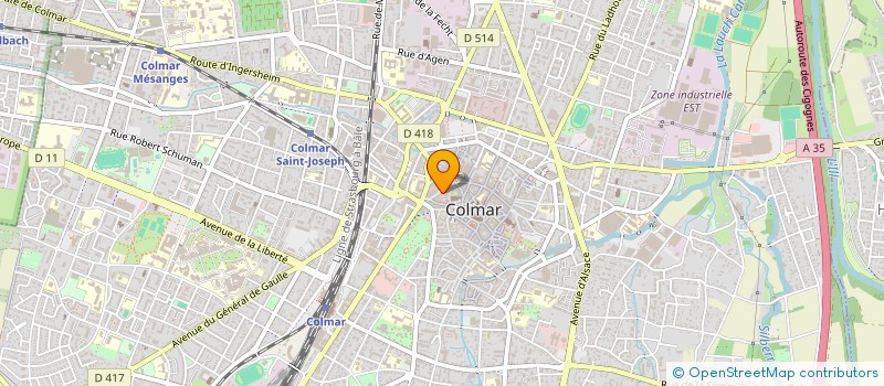 localisation de l'entreprise HOLDING MDT  COLMAR