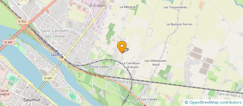 localisation de l'entreprise HOLDING MECALO  SAUMUR