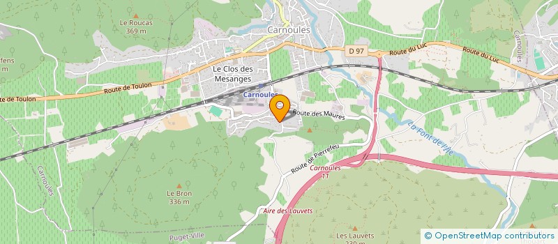 localisation de l'entreprise HOLDING MED  CARNOULES