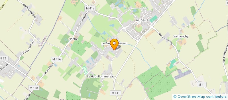 localisation de l'entreprise HOLDING MENU à AUBERS