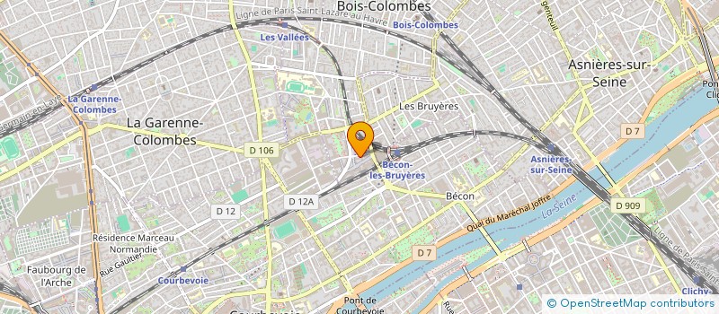 localisation de l'entreprise HOLDING MERABTI à BOIS-COLOMBES