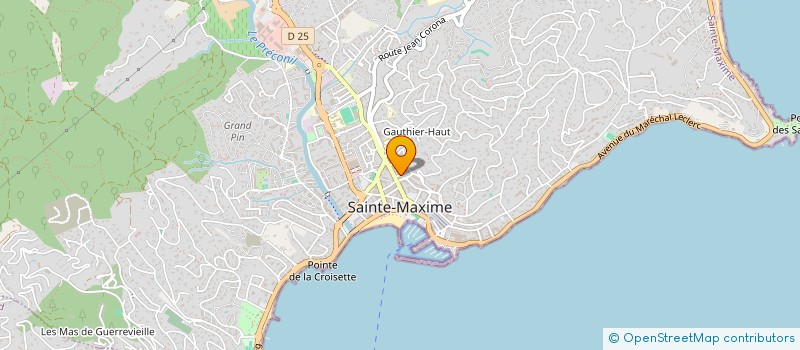 localisation de l'entreprise HOLDING MERCIER à SAINTE-MAXIME