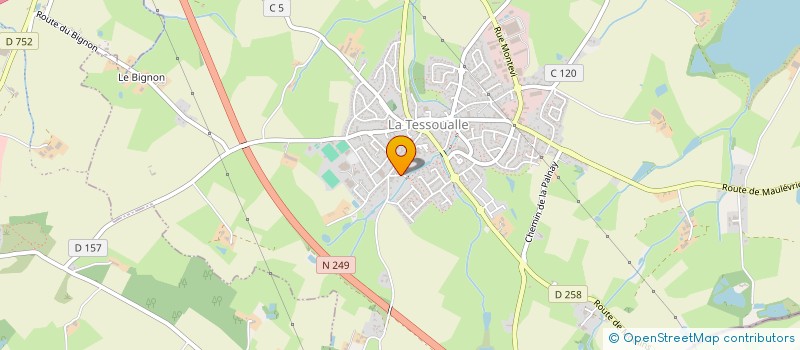 localisation de l'entreprise HOLDING MERCIER  LA TESSOUALLE