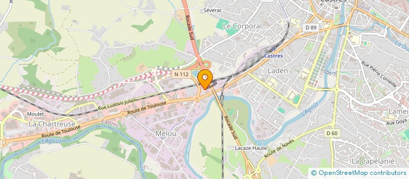 localisation de l'entreprise HOLDING MERLOS  CASTRES