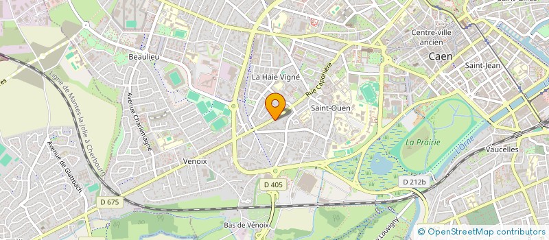 localisation de l'entreprise HOLDING MESLIN LOC à CAEN