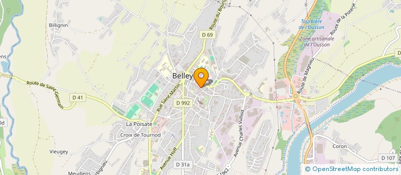 localisation de l'entreprise HOLDING METIER INVESTISSEMENTS à BELLEY