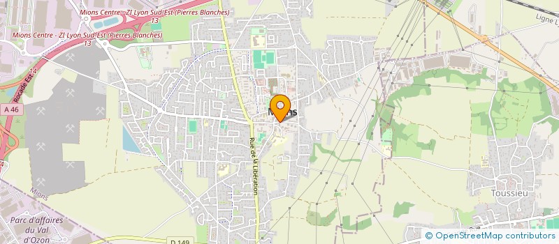 localisation de l'entreprise HOLDING MF  MIONS