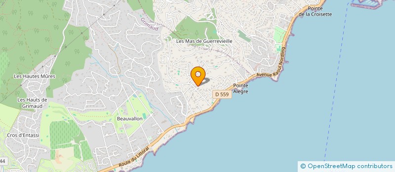 localisation de l'entreprise HOLDING MFA à GRIMAUD