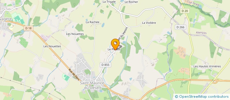 localisation de l'entreprise HOLDING MG BARILLER à LES MONTS D'ANDAINE