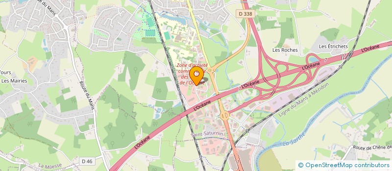 localisation de l'entreprise HOLDING MGB à LE MANS