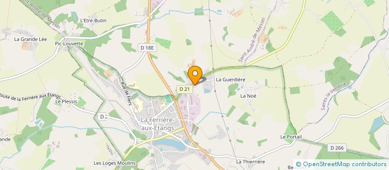 localisation de l'entreprise HOLDING MGEO à LA FERRIERE-AUX-ETANGS