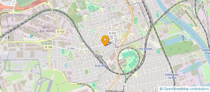 localisation de l'entreprise HOLDING MGHU  ORLY