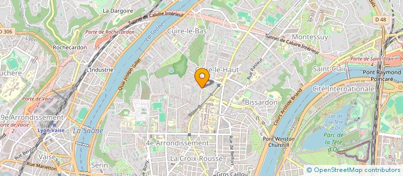 localisation de l'entreprise HOLDING MH LYON  CALUIRE-ET-CUIRE