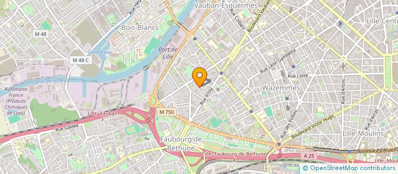 localisation de l'entreprise HOLDING MHJC à LILLE