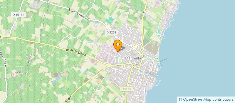 localisation de l'entreprise HOLDING MICHEL  MARSEILLAN