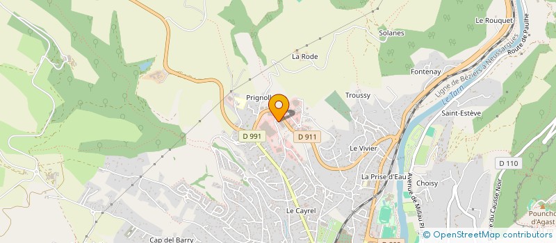 localisation de l'entreprise HOLDING MICHEL ARNAL  MILLAU