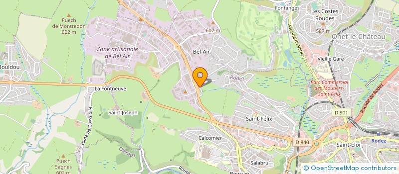 localisation de l'entreprise HOLDING MILLENIUM  RODEZ