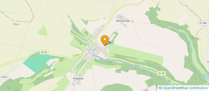 localisation de l'entreprise HOLDING MILLIERE  SALIVES