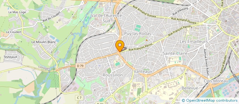 localisation de l'entreprise HOLDING MINITAUX à LIMOGES