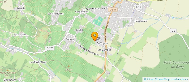 localisation de l'entreprise HOLDING MINNE à GIVRY