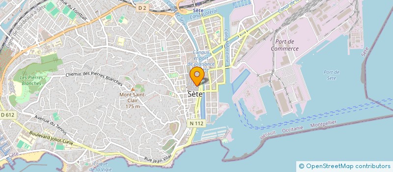 localisation de l'entreprise HOLDING MJ  SETE