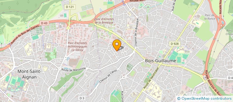 localisation de l'entreprise HOLDING MJ à BOIS-GUILLAUME