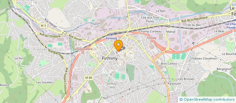 localisation de l'entreprise HOLDING MJA  FIRMINY