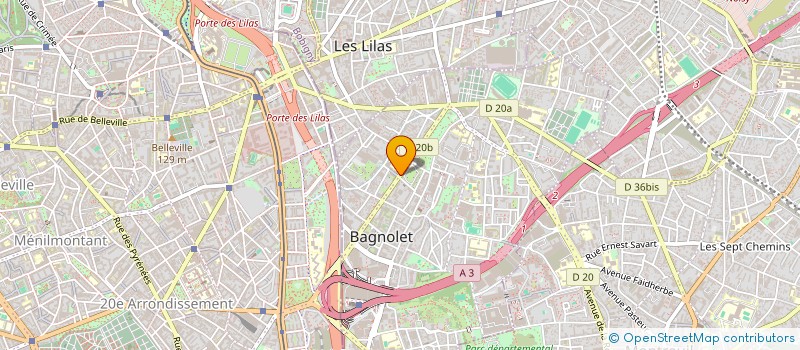 localisation de l'entreprise HOLDING MKH à BAGNOLET