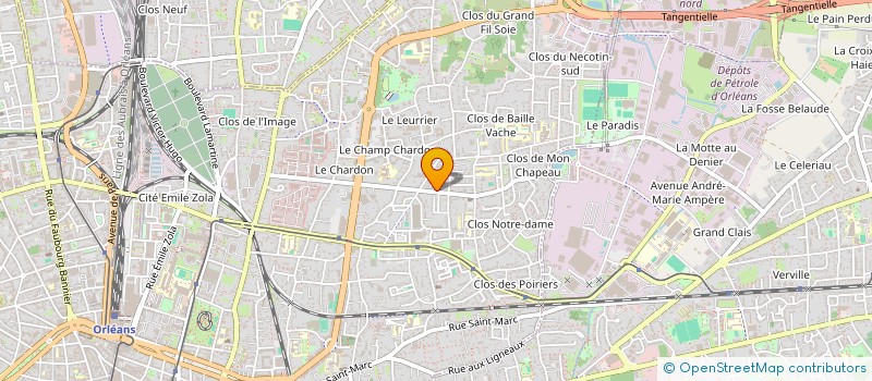 localisation de l'entreprise HOLDING ML à ORLEANS