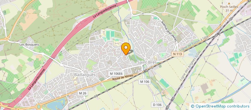 localisation de l'entreprise HOLDING MM à BAILLARGUES