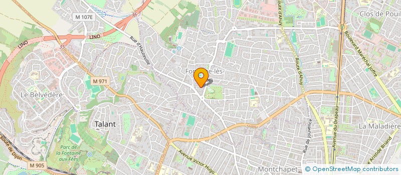 localisation de l'entreprise HOLDING MM  FONTAINE-LES-DIJON