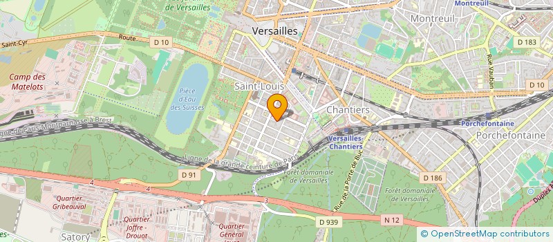 localisation de l'entreprise HOLDING MM à VERSAILLES