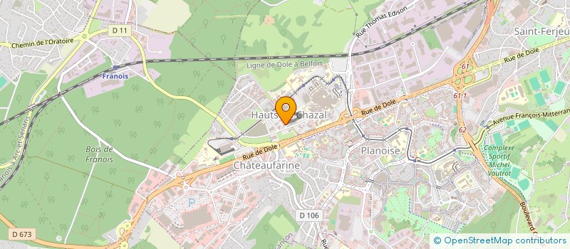 localisation de l'entreprise HOLDING MM  BESANCON