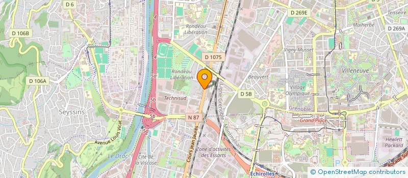 localisation de l'entreprise HOLDING MNB  GRENOBLE