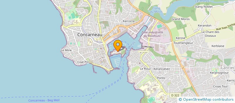 localisation de l'entreprise HOLDING MOLET  CONCARNEAU