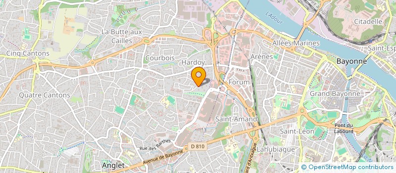 localisation de l'entreprise HOLDING MOLY  ANGLET