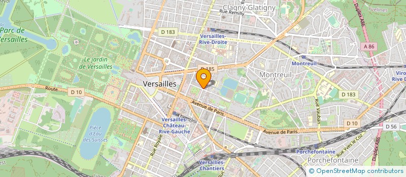 localisation de l'entreprise HOLDING MONTBAURON à VERSAILLES