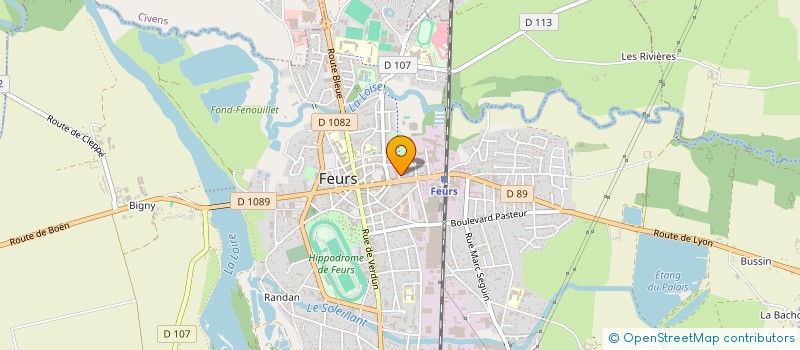 localisation de l'entreprise HOLDING MONTCHAL  FEURS