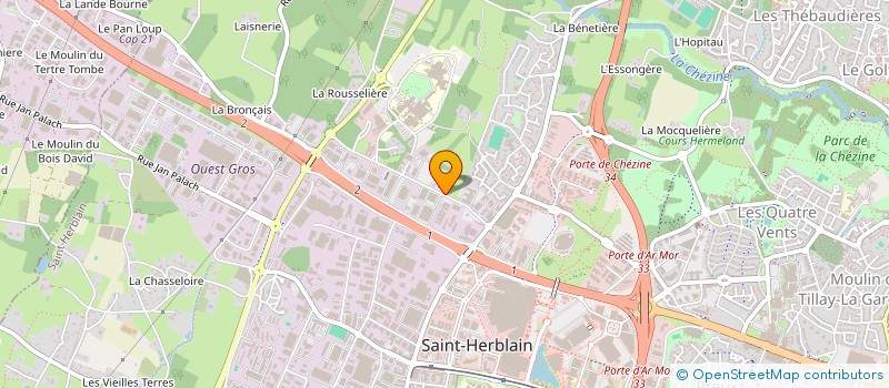 localisation de l'entreprise HOLDING MORVAN à SAINT-HERBLAIN
