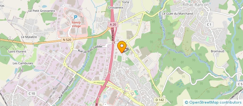 localisation de l'entreprise HOLDING MOTORCO à LIMOGES