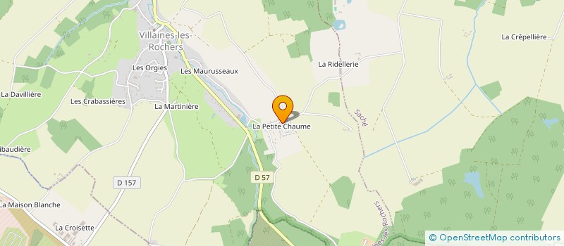 localisation de l'entreprise HOLDING MOUCHET  VILLAINES-LES-ROCHERS